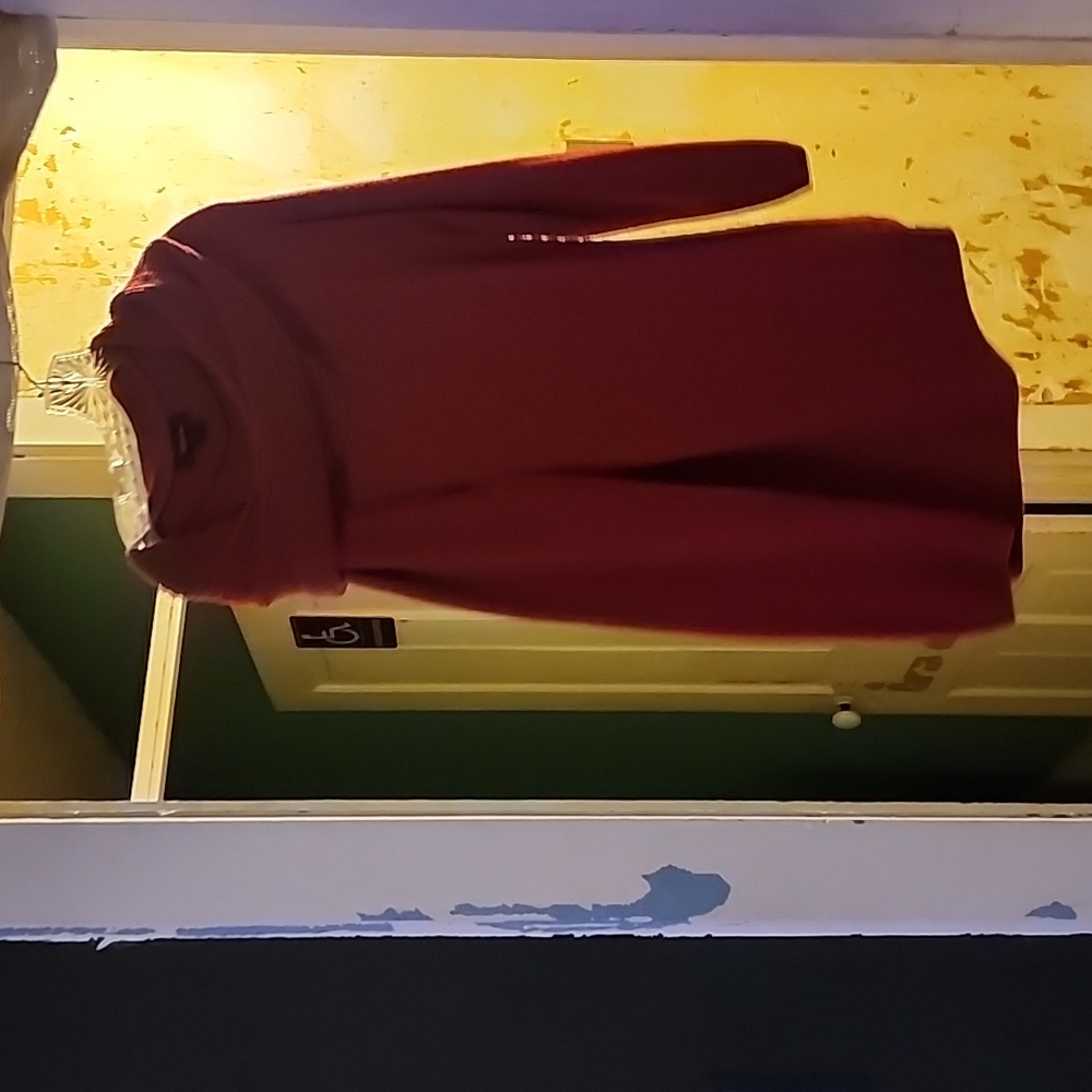 Red cowl neck sweater XL
